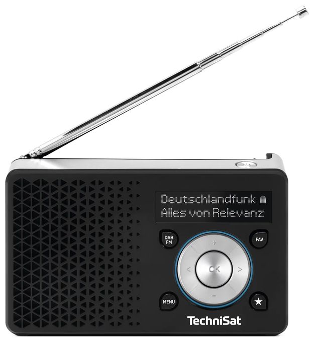 DAB, FM Radio  DigitRadio 1A (Schwarz, Weiß) 