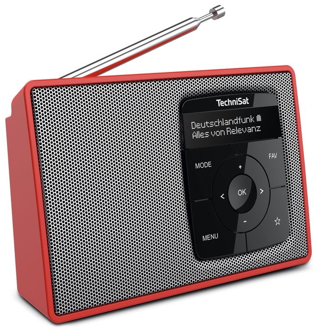 Bluetooth DAB+, FM Radio Tragbar  DigitRadio 2 (Rot, Silber) 