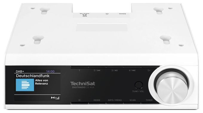 Bluetooth DAB+, FM Radio Küche  DigitRadio 23 ASA (Weiß) 