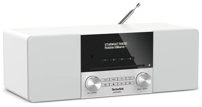 Bluetooth DAB+, FM Radio Persönlich  DigitRadio 3 (Edelstahl, Weiß) 