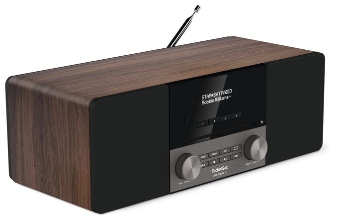 Bluetooth DAB+, FM Radio Tragbar (Schwarz, Silber, Walnuss) DigitRadio 3 