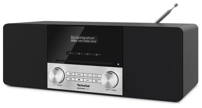 Bluetooth DAB, DAB+, FM Radio  DigitRadio 3 ASA (Schwarz, Silber) 
