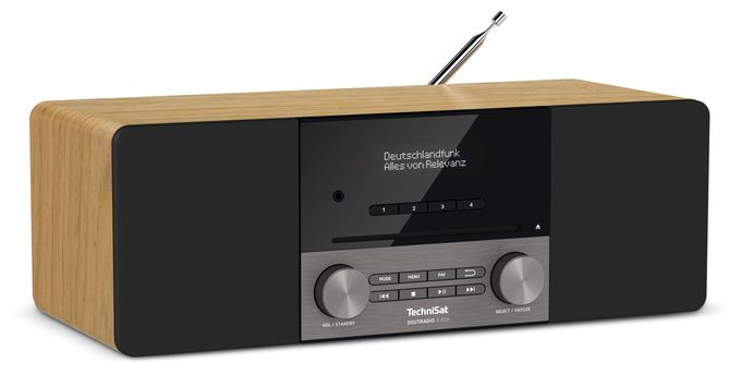 Bluetooth DAB+, FM Radio Tragbar  DigitRadio 3 ASA (Blackberry, Eiche) 