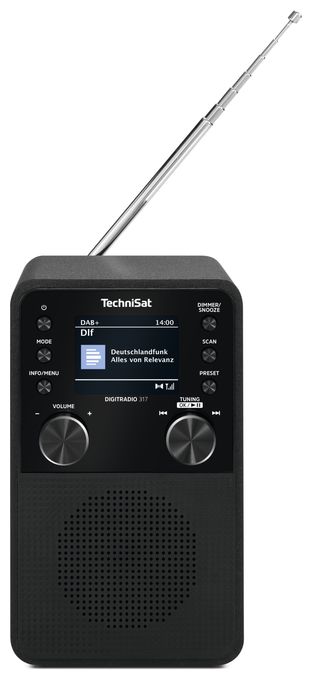 Bluetooth DAB+, FM Radio Tragbar  DigitRadio 317 (Schwarz) 