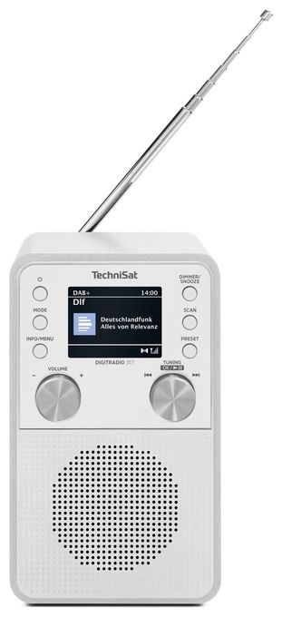 Bluetooth DAB+, FM Radio Tragbar  DigitRadio 317 (Weiß) 