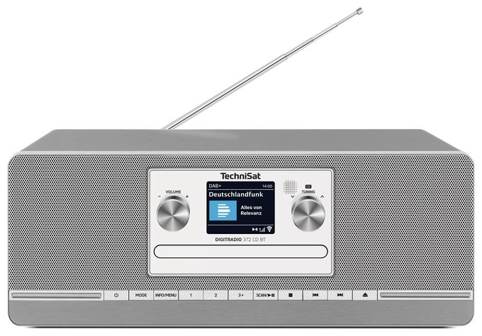 Bluetooth DAB, DAB+, FM Radio Küche  DigitRadio 372CD BT (Anthrazit, Silber) 