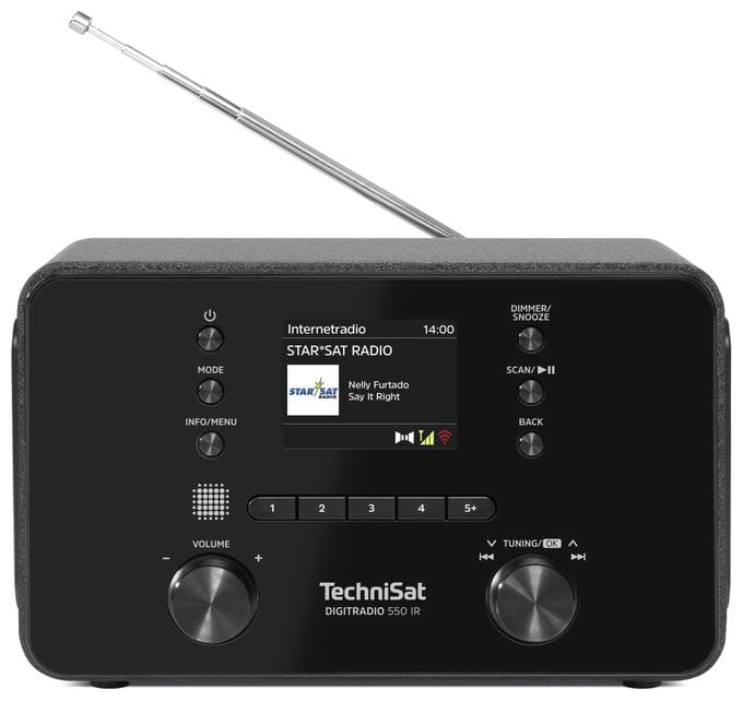 Bluetooth DAB+, FM Radio Persönlich  DigitRadio 550IR (Schwarz) 
