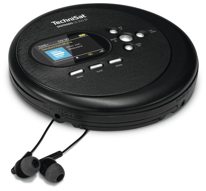 CD Payer DAB+, FM Radio  DigitRadio CD2GOBT (Schwarz) 