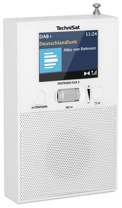 Bluetooth DAB+, FM Radio Tragbar  DigitRadio Flex 2 (Weiß) 