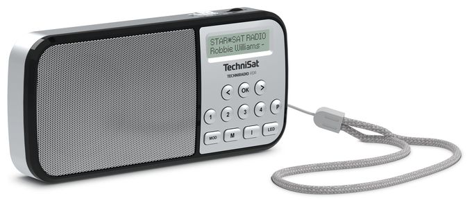 DAB+, FM Radio Tragbar  TechniRadio RDR (Silber) 