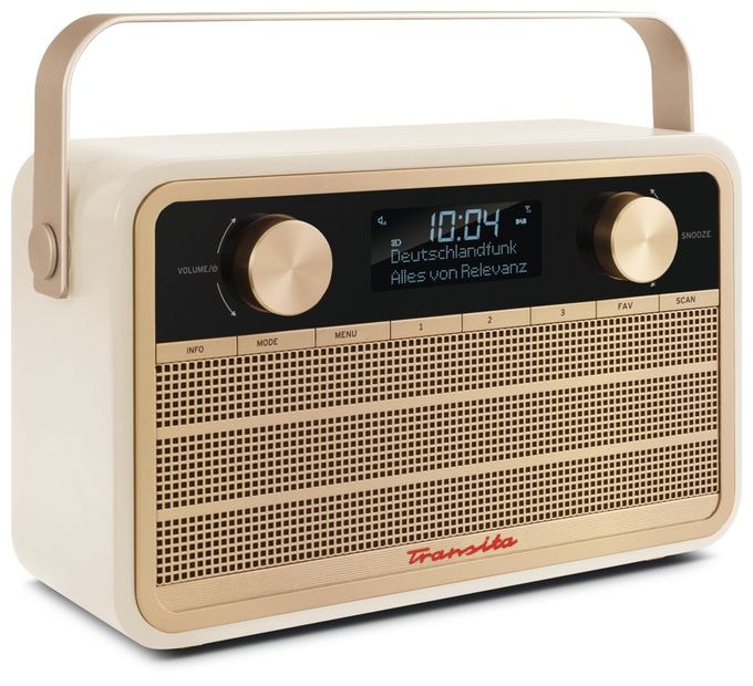 DAB+, FM Radio Tragbar  Transita 120 (Beige) 