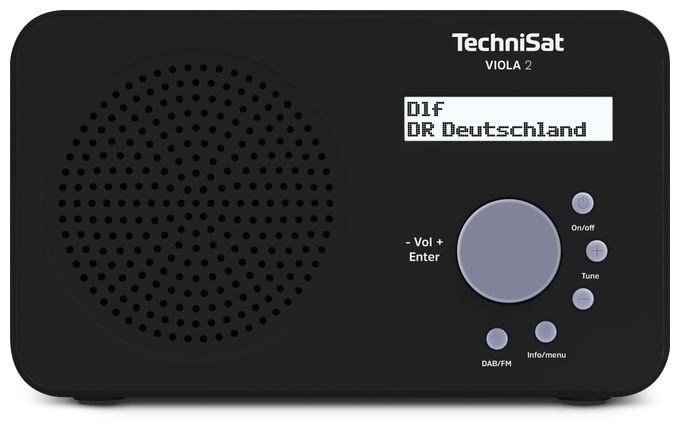 DAB+, FM Radio Tragbar  Viola 2 (Schwarz) 