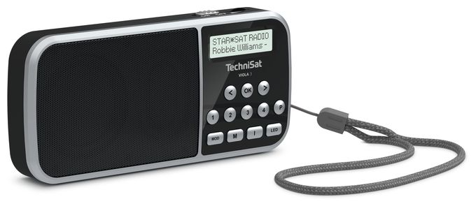 DAB+, FM, UKW Radio Tragbar  VIOLA 3 (Schwarz, Silber) 
