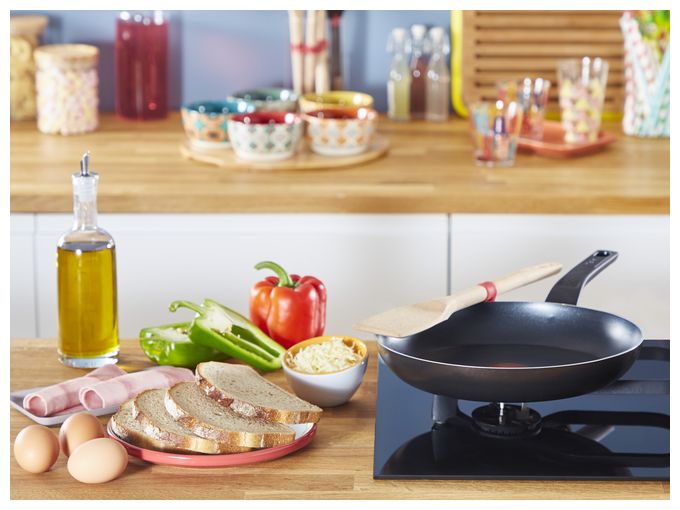  B55406 Extra Cook & Clean Allzweckpfanne 28 cm Oval Titan beschichtet (Schwarz) 