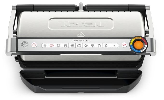 1 Zone(n) 2000 W mit 400 x 200 mm Fläche  GC727D Optigrill+ XL (Schwarz, Edelstahl) 