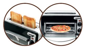 Toaster 1300 W 2 Scheibe(n)  TL6008 Toast n' Grill A12 (Aluminium, Schwarz) 