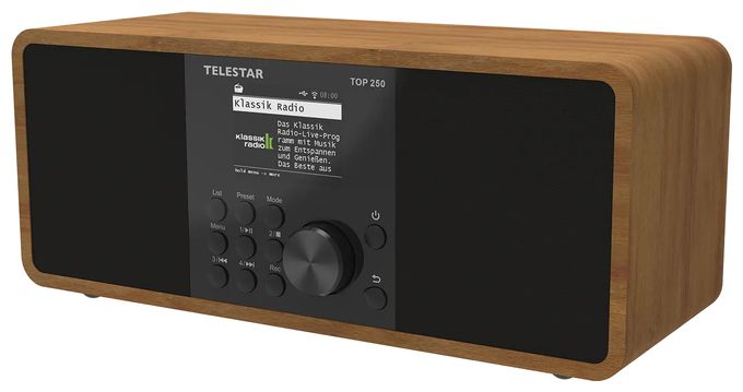 Bluetooth DAB+, FM Radio Internet  Top 250 (Holz) 