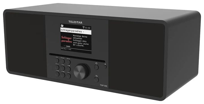 Bluetooth DAB+, FM Radio Internet  Top 300 (Schwarz) 