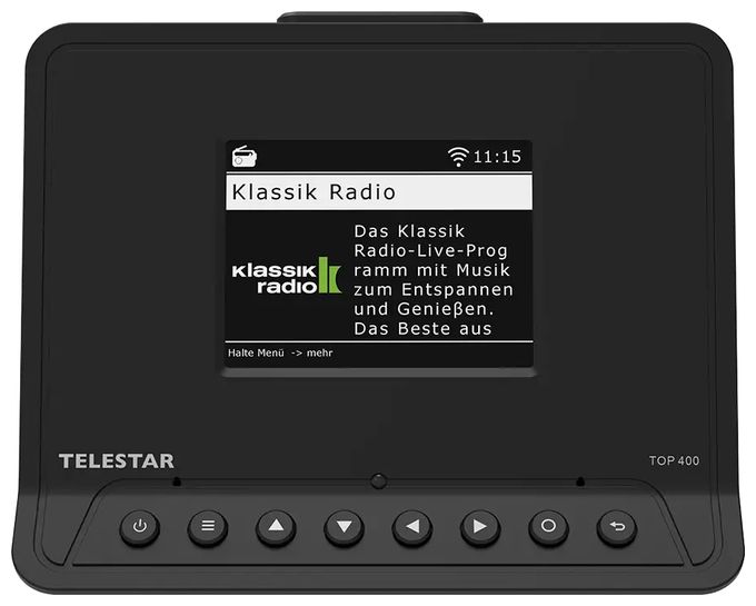 Bluetooth DAB+, FM Radio Internet  Top 400 (Schwarz) 