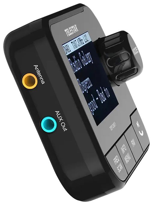 Bluetooth DAB+ Radio Auto  Top Car1 (Schwarz) 