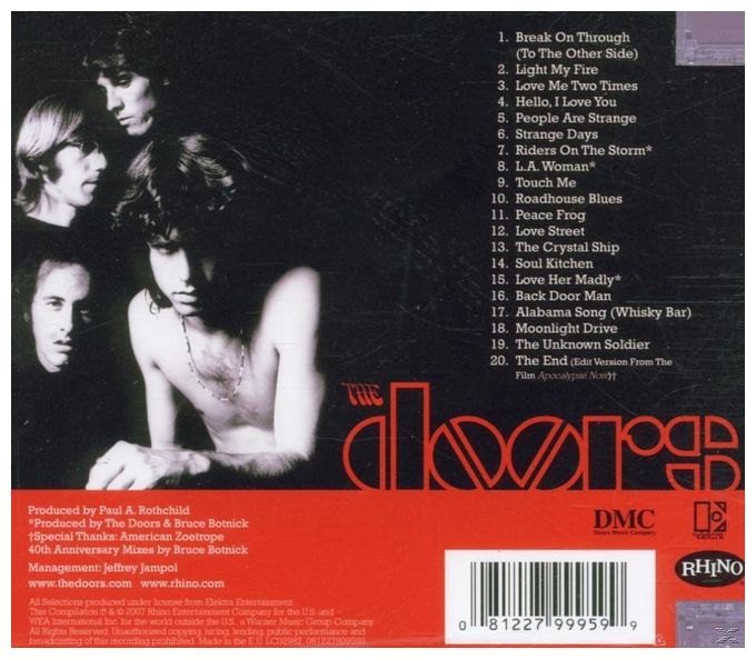 The Doors - Best Of (40th Anniversary),Very 