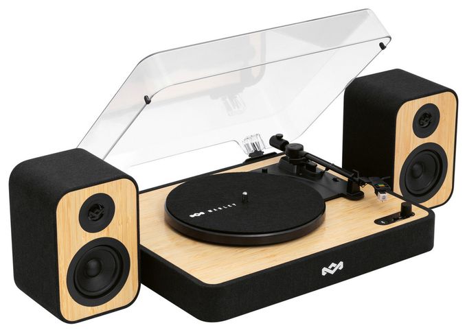 Audio-Plattenspieler mit Riemenantrieb  Revolution (Schwarz, Holz) 