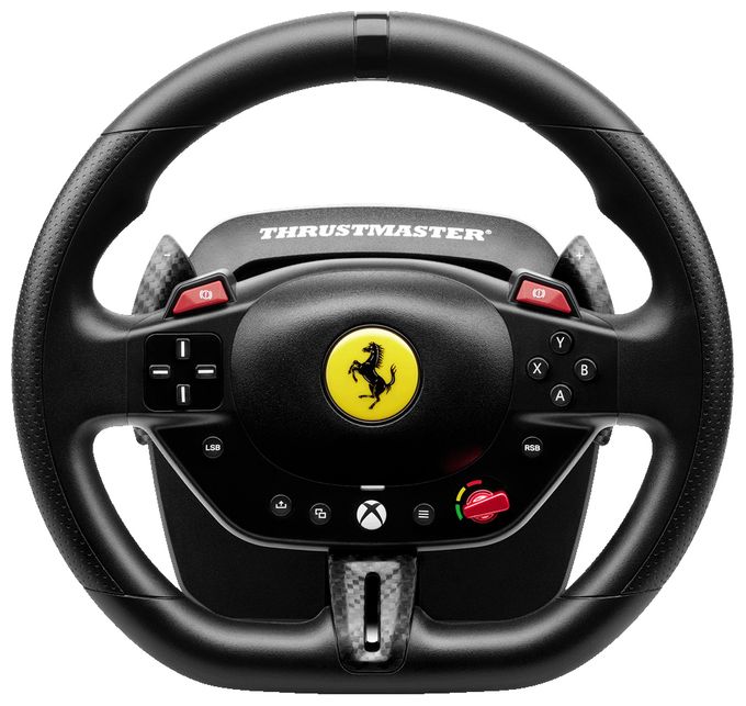 Analog / Digital Lenkrad + Pedale für PC, Xbox One, Xbox Series S, Xbox Series X, Xbox One X, Xbox One S  T98 Ferrari 296 GTS (Schwarz) 