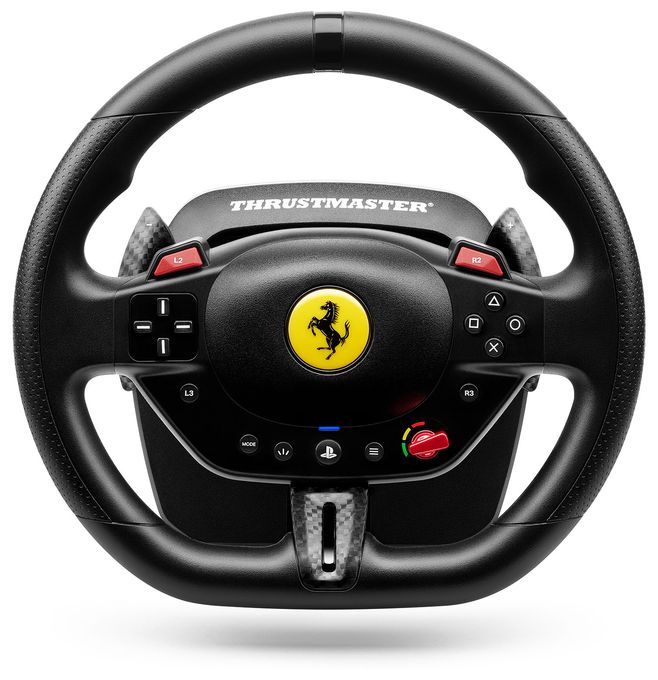 Analog / Digital Lenkrad + Pedale für PC, PlayStation PS4, PlayStation PS5  T98-P Ferrari 296 GTB (Schwarz) 