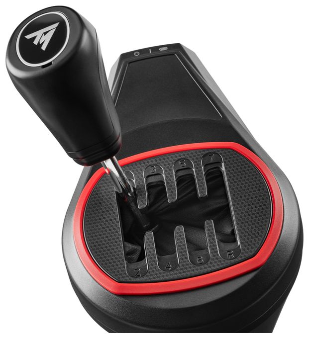 Schalthebel-Erweiterung für Rennlenkrad PlayStation 5, PlayStation 4, Xbox One, Xbox Series S, Xbox Series X, PC PS5, PS4, Xbox One and Xbox Series X|S Thrustmaster Force Feedback racing wheels Kabelgebunden  TH8S (Schwarz, Rot) 