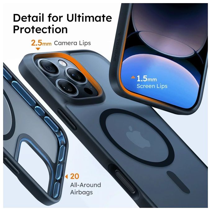 Cover für Apple iPhone 16 Plus  Guardian MagSafe (Schwarz) 