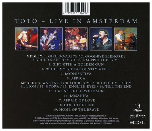 Toto - 25th Anniversary Live In Amsterdam 