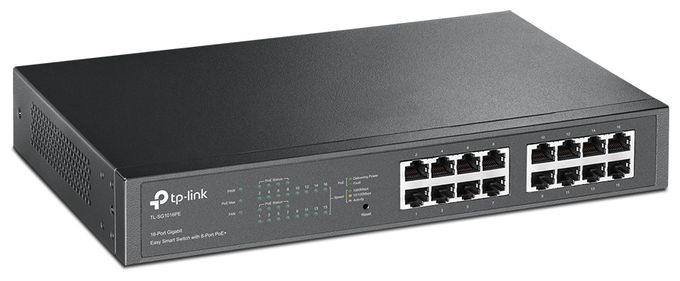 16-Port Gigabit Easy Smart Switch mit 8-Port PoE+ 