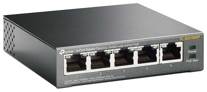 5-Port-10/100/1000Mbit/s-Desktop-Switch mit 4 PoE-Ports 