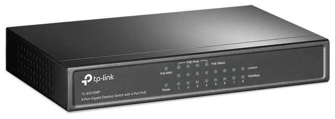 8-Port Gigabit Desktop Switch mit 4-Port PoE+ 
