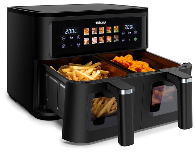 Doppel Heißluftfritteuse 9 l 2500 W  FR-9075 (Schwarz) 