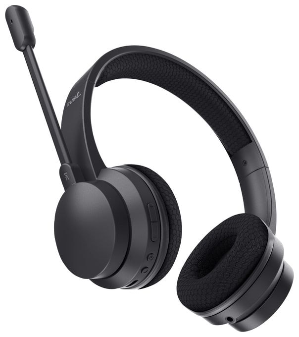 Ohraufliegender Bluetooth Kopfhörer kabelgebunden&kabellos USB Typ-C  Ayda (Schwarz) 