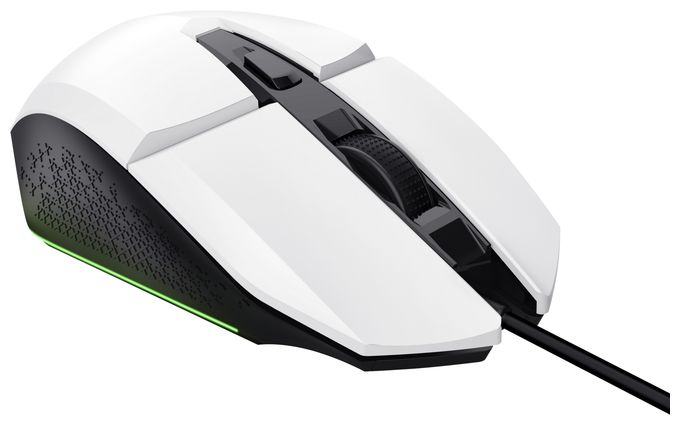 6400 DPI Gaming Maus Optisch  GXT 109W Felox (Schwarz, Weiß) 