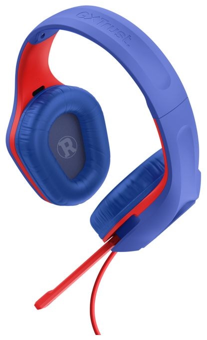 Over Ear Kopfhörer Kabelgebunden  GXT415SM Zirox (Blau, Rot) 