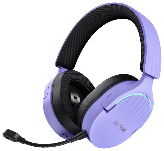 Ohraufliegender Bluetooth Kopfhörer kabelgebunden&kabellos 22 h Laufzeit USB Typ-A  GXT491 Fayzo (Schwarz, Violett) 