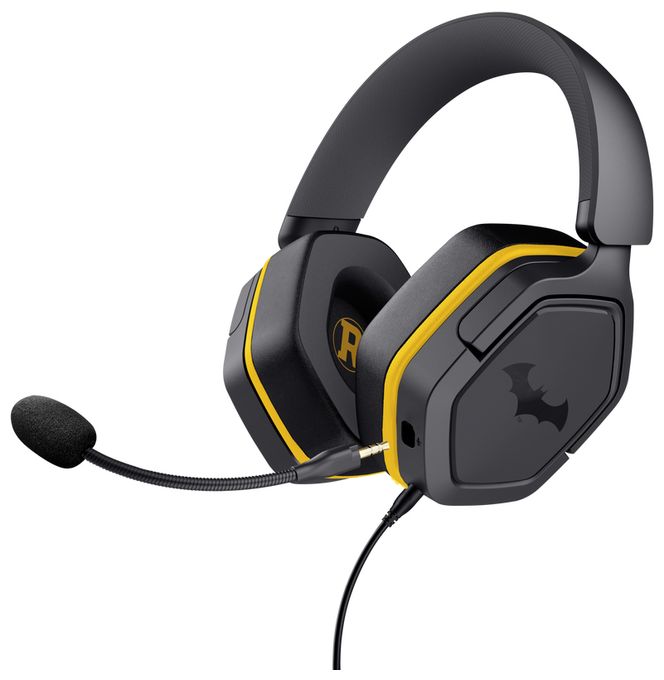 Over Ear Kopfhörer Kabelgebunden  GXT492BM Carus Batman (Schwarz, Gelb) 