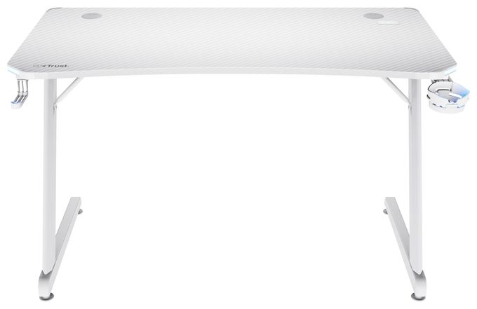bis 150 kg  GXT709 Luminus RGB Gamingtisch (Weiß) 