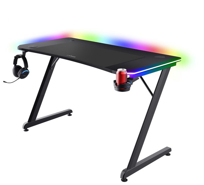 bis 150 kg  GXT710 Luminus Pro RGB Gamingtisch (Schwarz) 