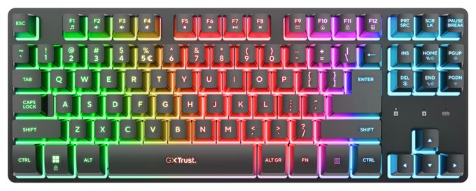RGB-LED Gaming Tastatur RF Wireless 2.4 GHz  GXT832 Thado TKL Set (Schwarz) 