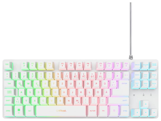 LED Gaming Tastatur USB  GXT833PS Thado TKL (Weiß) 