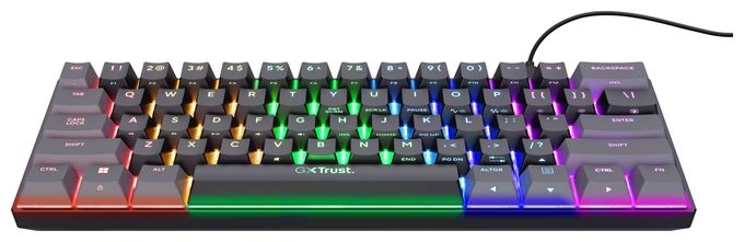 RGB-LED Gaming Tastatur USB  GXT867 Acira (Schwarz, Grau) 