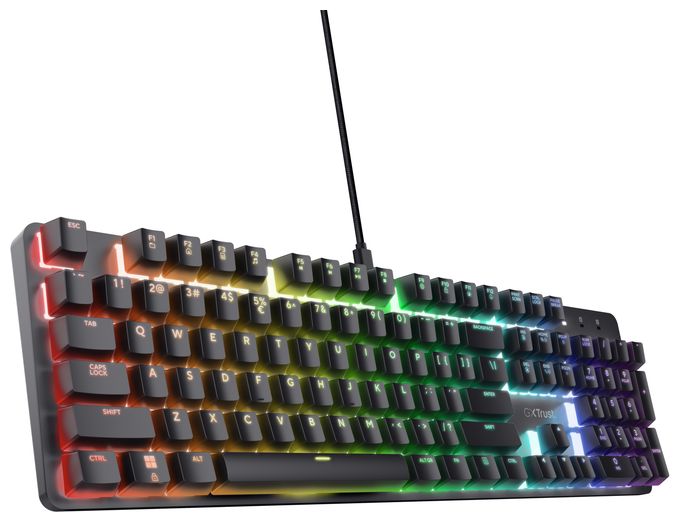 RGB-LED Gaming Tastatur USB  GXT871 Zora (Schwarz) 