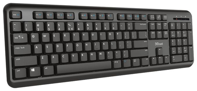 Büro Tastatur RF Wireless 2.4 GHz  Ody (Schwarz) 
