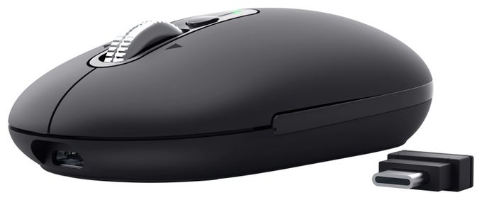 3200 DPI Büro Maus Optisch  Seron Slim Multi (Schwarz) 