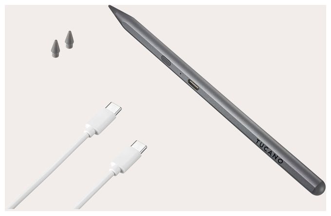 Bluetooth Eingabestift für Apple iPad 7.-10.Gen/iPad Air 10,9 3.-5.Gen/iPad Pro 11 1.-5.Gen/iPad Pro 12,9 3.-6.Gen/iPad mini 5.-7.Gen/iPad Air 11/13 M2/M3 Grau Pencil 3 