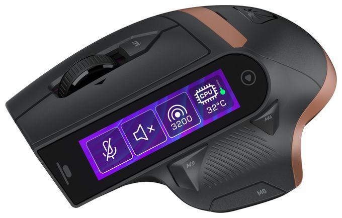 30000 DPI Gaming Maus Optisch  Command Series MC7 Wireless (Schwarz) 